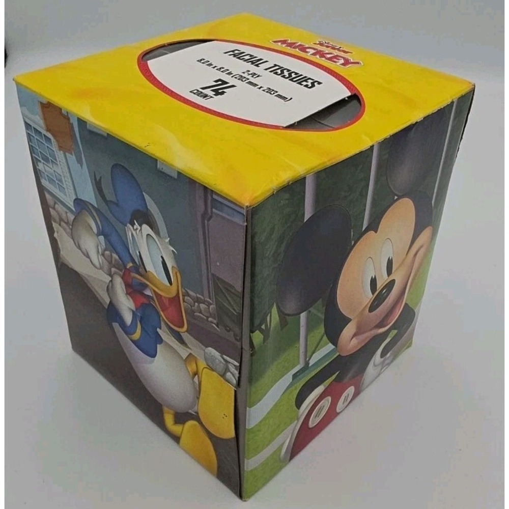 Mickey Mouse Club House Tissues Mickey Mouse Goofy Donald Duck Disney Unused Box
